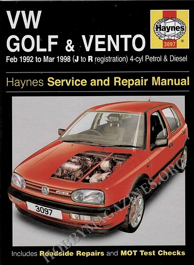 VW Golf III &amp; Vento. Service and Repair Manual » Hobby ...