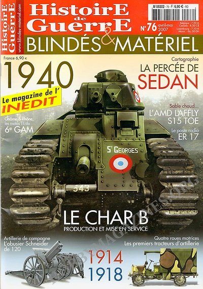 Histoire de Guerre, Blindes & Materiel - Avril/Mai 2007