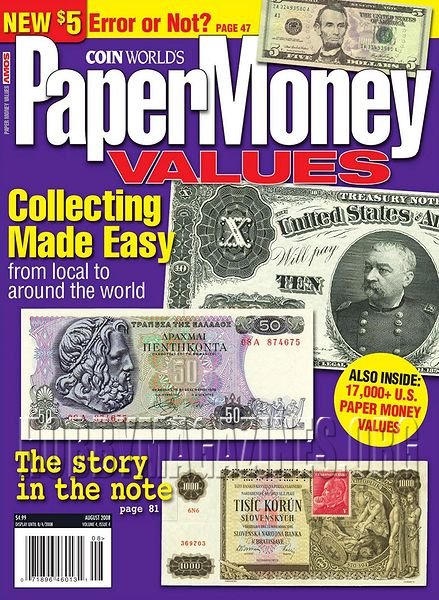 Paper Money Values Vol. 4 Iss. 4 - August 2008