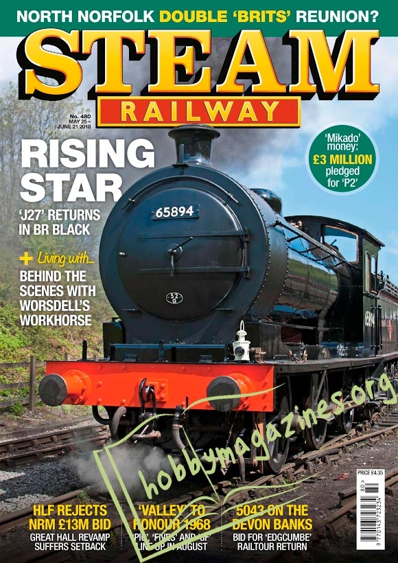Steam Railway May 25-June 21, 2018