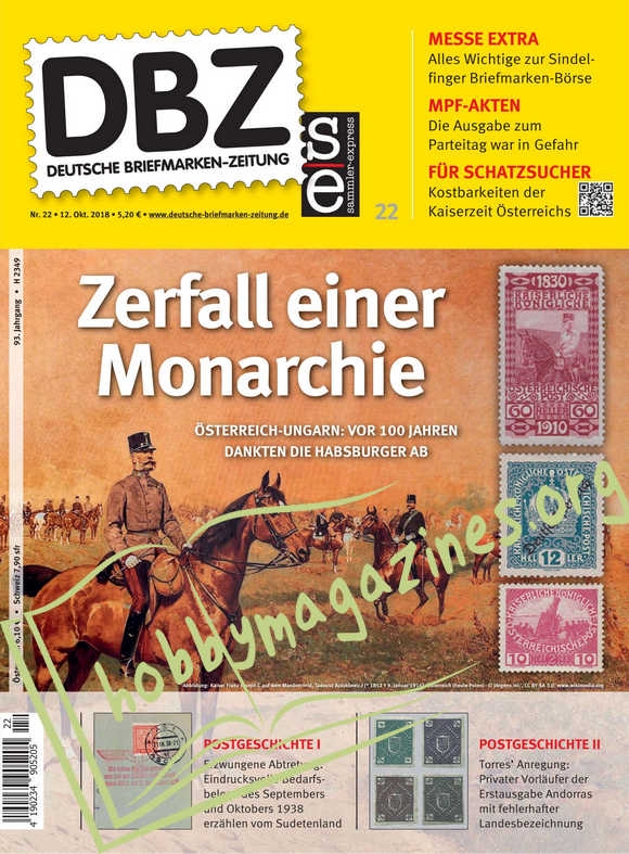 Deutsche Briefmarken-Zeitung 22 - 12 10 2018