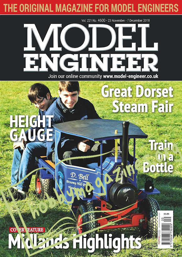 Model Engineer 4600 – 23 November 2018