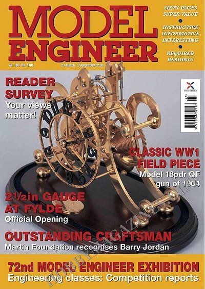 Model Engineer - 21 March - 3 April 2003