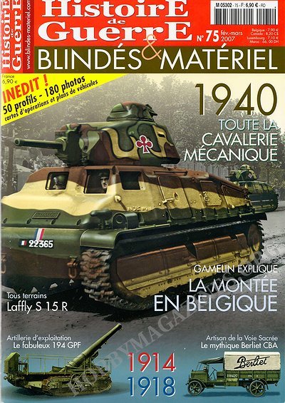 Histoire de Guerre, Blindes & Materiel - Fevrier/Mars 2007
