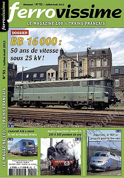 Ferrovissime No 51 - July / August 2012 (French)