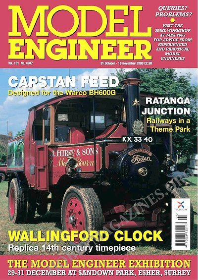 Model Engineer 4207 - 31 October 13 November 2003