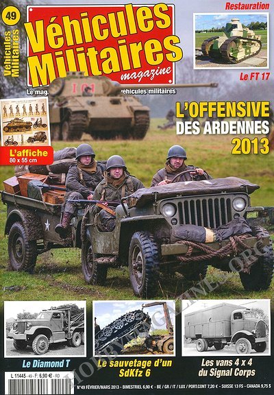 Vehicules Militaires 49 - Fevrier/Mars 2013