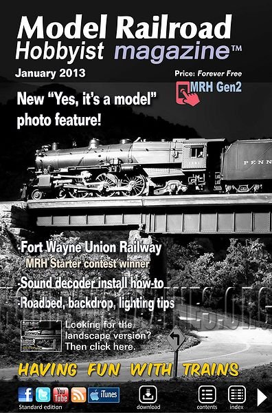 Model Railroad Hobbyst Magazine - January 2013