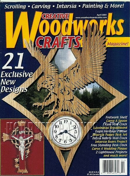 Creative Woodworks and Crafts #77 - April 2001