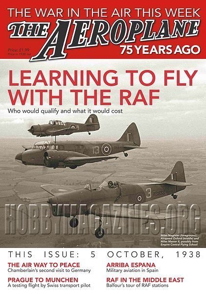 Aeroplane Weekly 75 Years Ago - 5 October 1938