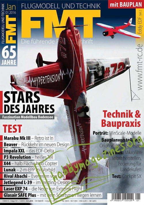 Flugmodell und Technik (FMT) 2016-01