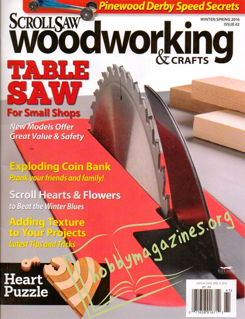 ScrollSaw Woodworking & Crafts 062 - Winter/Spring 2016