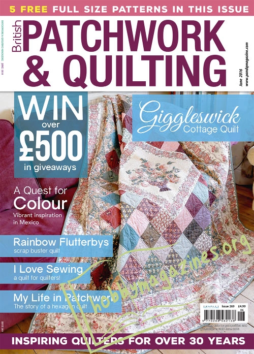 Patchwork and Quilting – June 2016