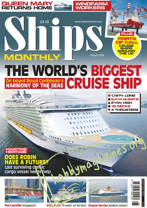 Ships Monthly – August 2016
