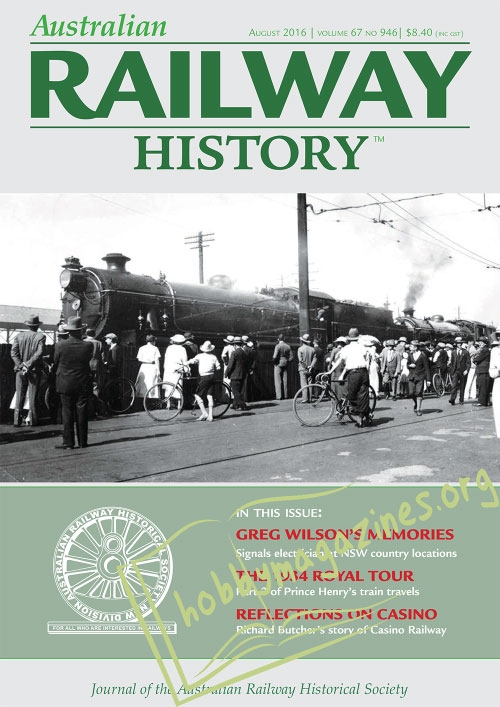 Australian Railway History – August 2016