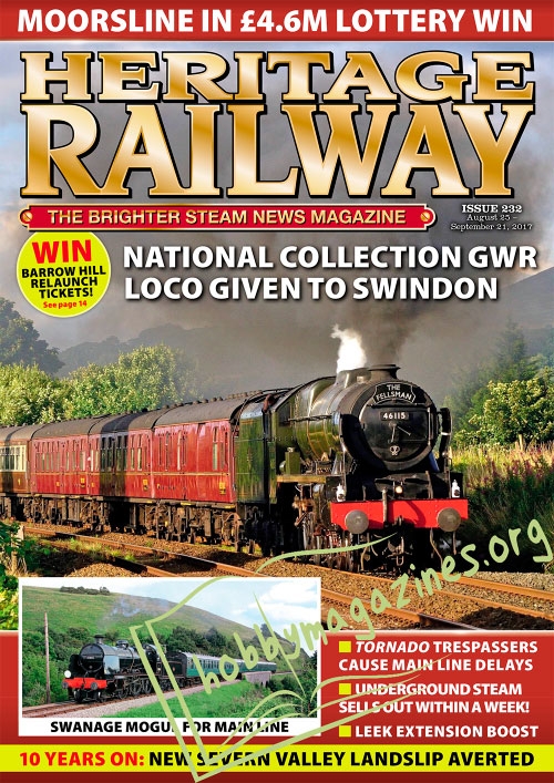 Heritage Railway 232 – August 25/September 21, 2017