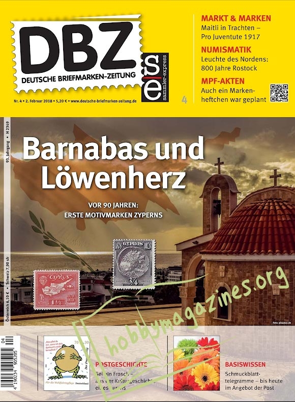 Deutsche Briefmarken-Zeitung Nr.4 - 02 02 2018