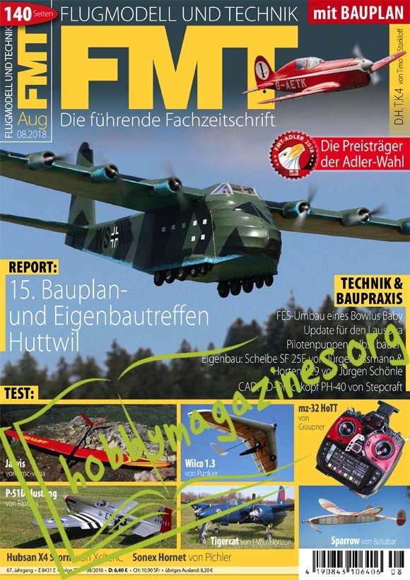 Flugmodell und Technik (FMT)- August 2018