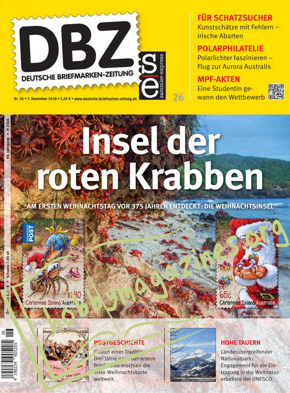 Deutsche Briefmarken-Zeitung 26 - 07 12 2018