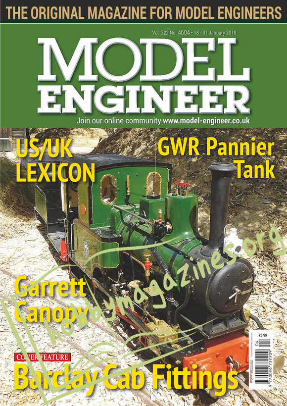 Model Engineer 4604 – 18 January 2019