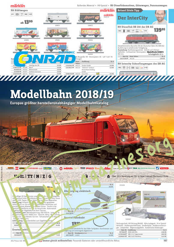 Conrad Modellbahn 2018/2019