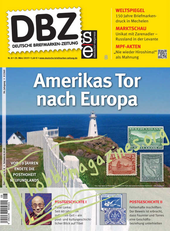 Deutsche Briefmarken-Zeitung 2019-08