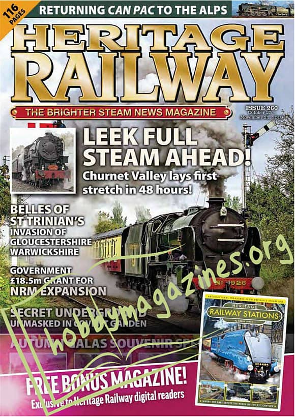 Heritage Railway - October 25-November 21, 2019