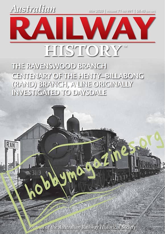 Australian Railway History - May 2020