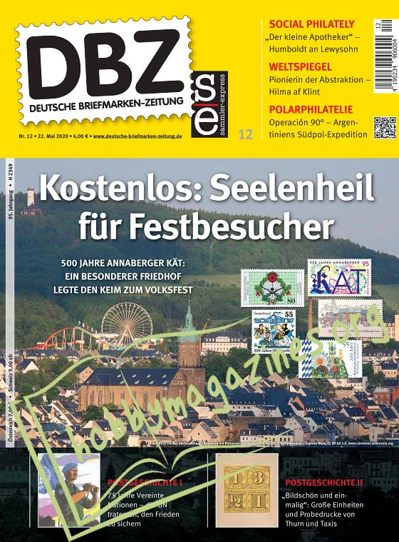 Deutsche Briefmarken-Zeitung 12 - 22 Mai 2020