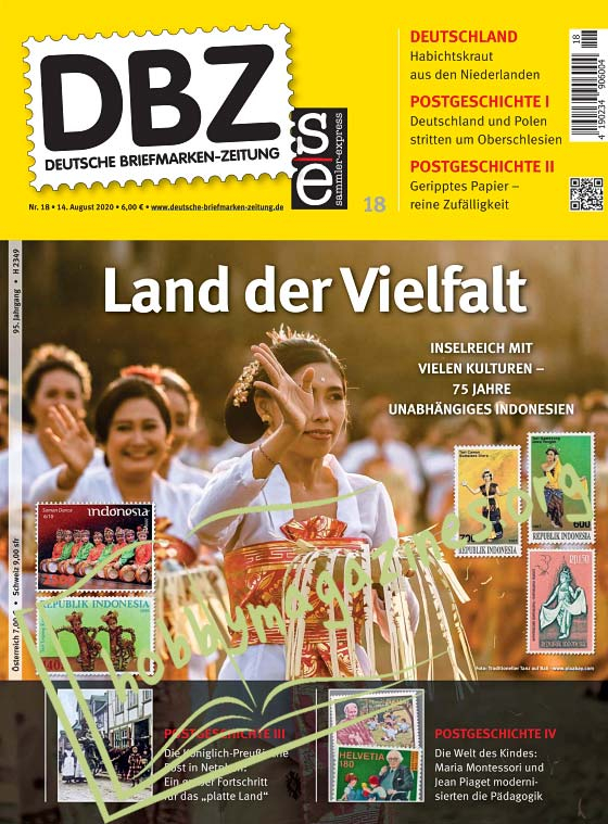 Deutsche Briefmarken-Zeitung 18 - 14 August 2020