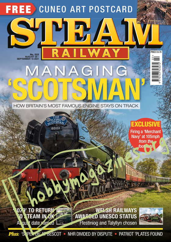 Steam Railway August 20-September 16, 2021 