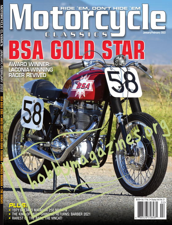 Motorcycle Classics - January/February 2022