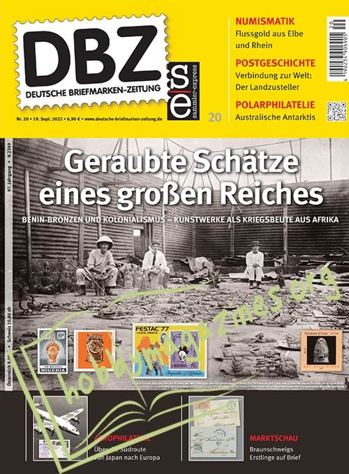 Deutsche Briefmarken Zeitung 19 Sept.2022 