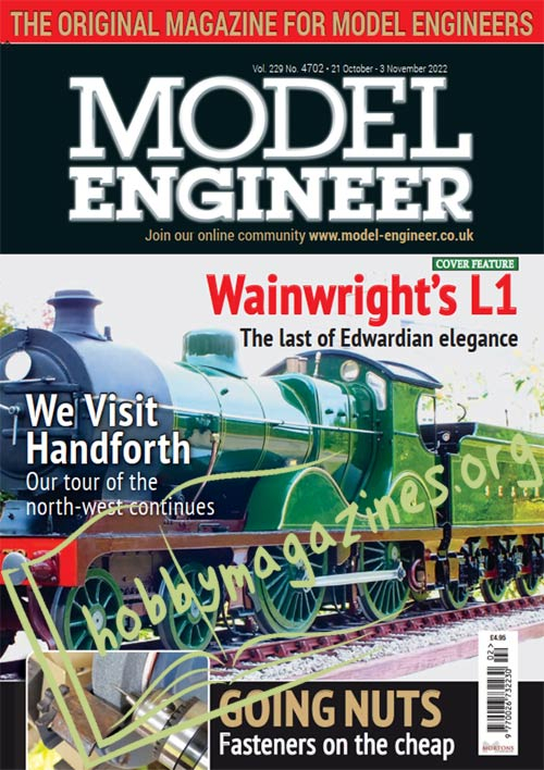 Model Engineer – 21 October 2022 