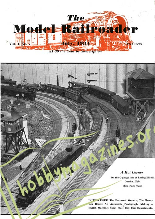 Model Railroader Vol.1 No.7 July 1934 