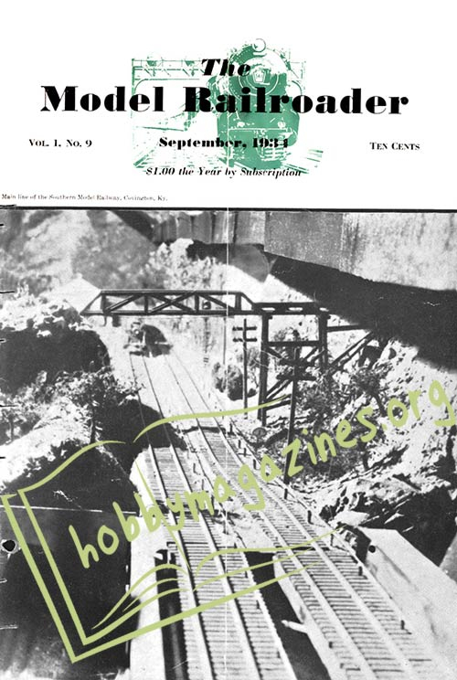 Model Railroader Vol.1 No.9 September 1934 